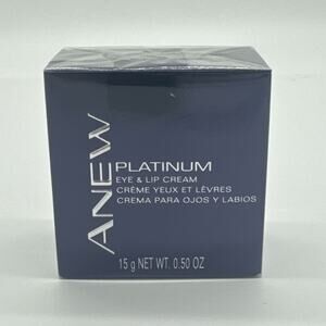 Avon Anew Platinum Eye & Lip Cream 15g net wt. .50 oz Factory Sealed Travel Size